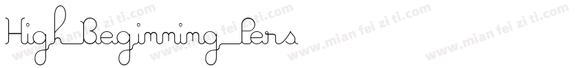 High Beginning Pers字体转换